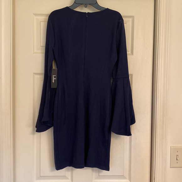 Lulus navy lined dress size small - Picture 2 of 5